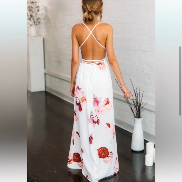 Hello Molly Take Me To Milan Maxi Dress White Size 8 - Picture 5 of 14